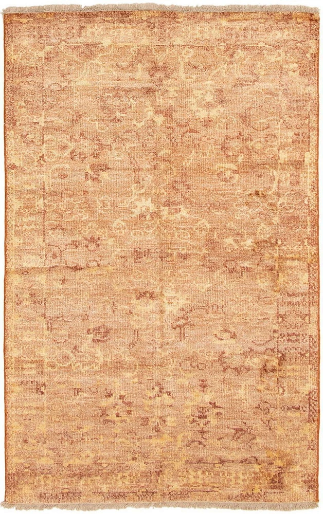 ECARPETGALLERY 5'0" x 7'10"  Transitional Jules Oushak Hand-knotted Area Rug for Living Room, Dining Room and Bedroom in Brown