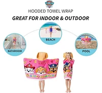 Paw Patrol "Pawsome Pups" Hooded Towel Wrap, Paw Patrol Hooded Towel