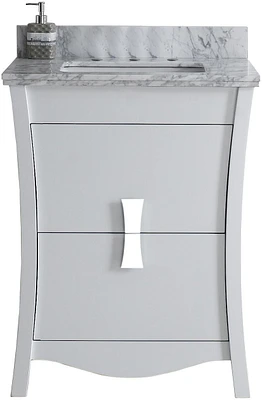 American Imaginations 23.5-in. W 31-in. H Modern Plywood-Melamine Medicine Cabinet In Dawn Grey AI-18284
