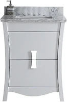 American Imaginations 23.5-in. W 31-in. H Modern Plywood-Melamine Medicine Cabinet In Dawn Grey AI-18284
