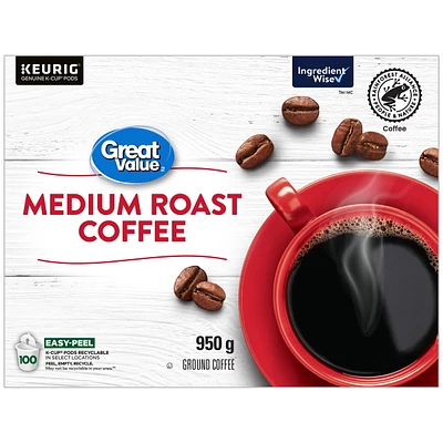 Great Value Medium Roast Coffee, 950 g