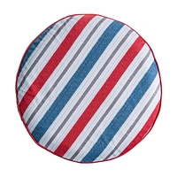 Repose-pieds gonflable - Rayure rouge marine