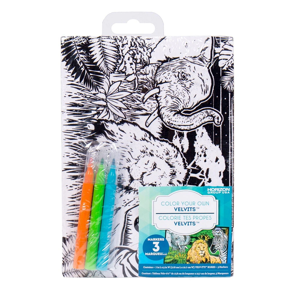 VELV-IT’s™ Colorie tes propres animaux de zoo