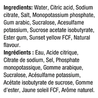 Gatorade Zéro Orange Boisson Électrolytique 6 x 591 mL, Bouteilles 6x591mL