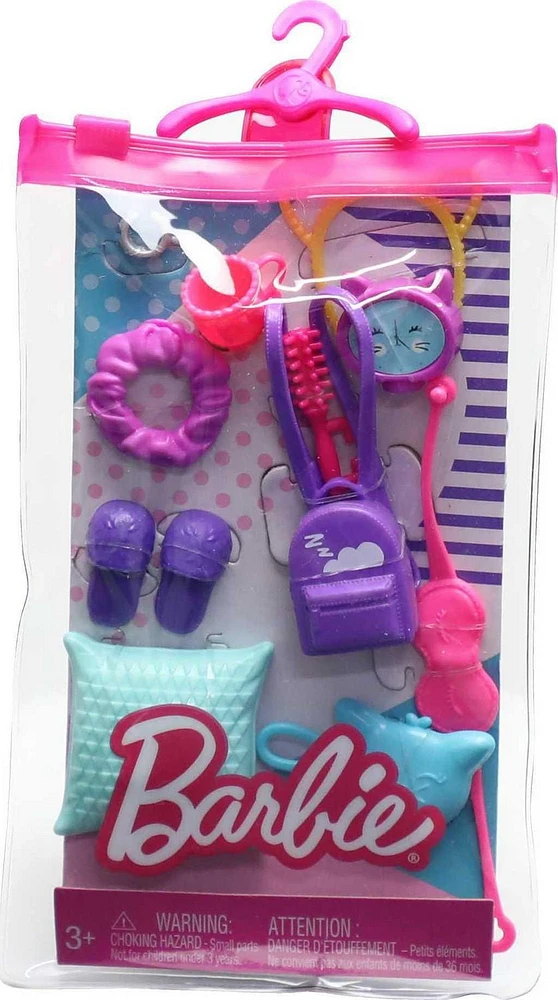 Barbie Accessories, Storytelling Pack for Barbie Dolls, Sleepover Theme