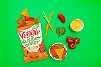 Sensible Portions Garden Veggie Flavour Bursts Nacho Cheese Flavoured Tortilla Chips, 170g