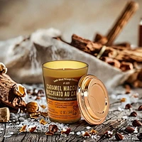Aroma Light 12oz Caramel Macchiato Soy Wax Blended Scented Candle,1 cotton wick, · 12oz<br>· 340g<br>· pack of 1