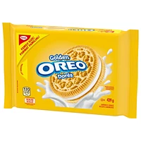 OREO Golden Vanilla Sandwich Cookies, Family Size, 439 g