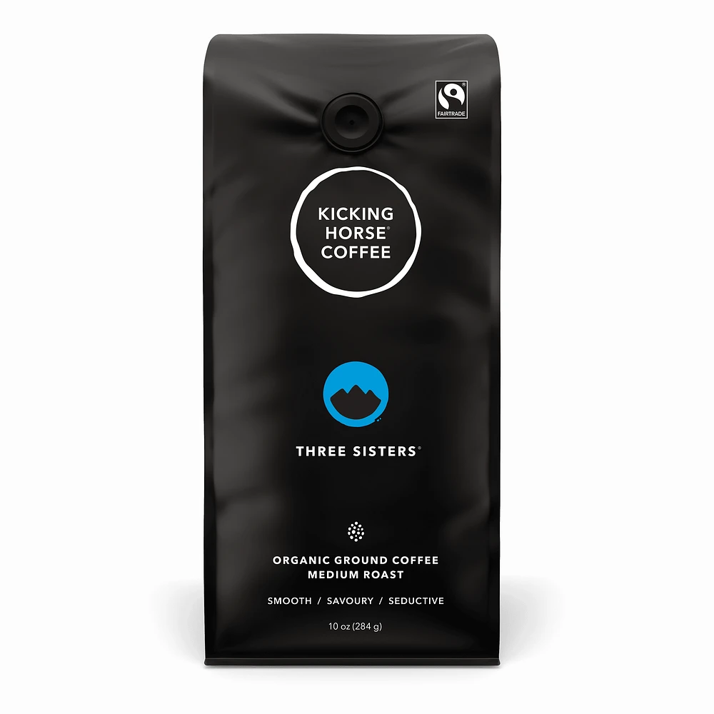 Kicking Horse Coffee - Three Sisters - Medium Roast - 284g Ground, 284 g - Ground Coffee