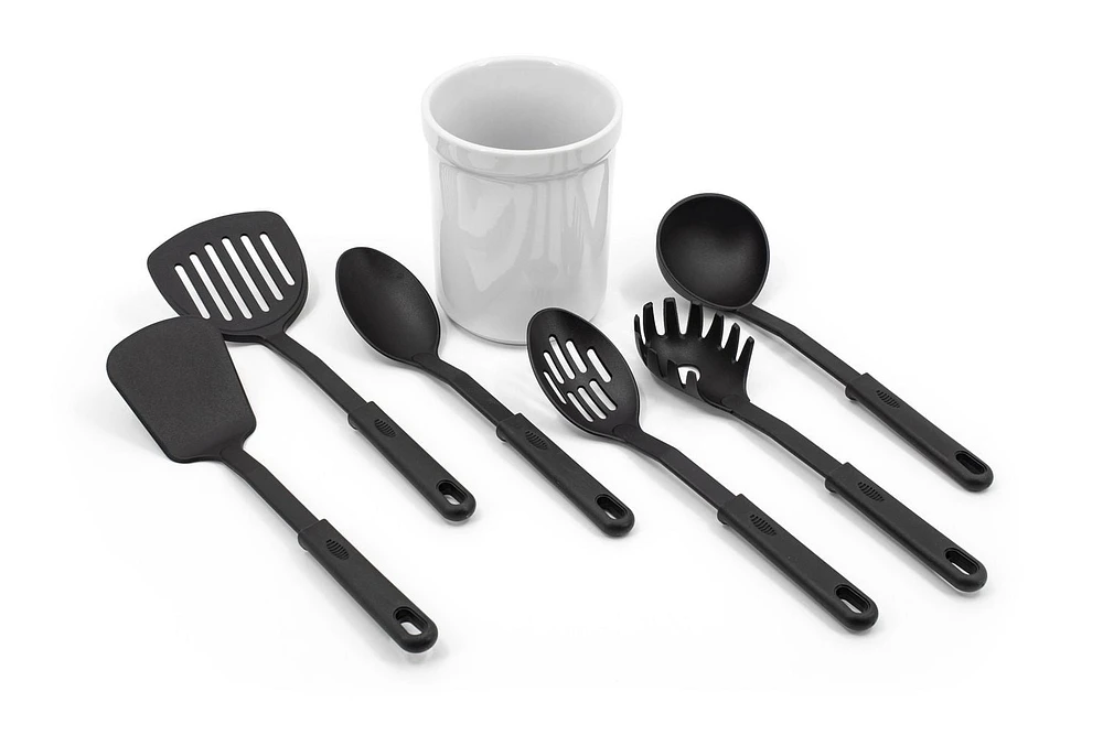 Farberware Ensemble d'ustentils en nylon, 7 pièces Ensemble d'outils en nylon 7 pièces
