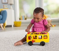 Le Bus Scolaire Little People de Fisher-Price - Version Anglaise et Française Âges 1-5
