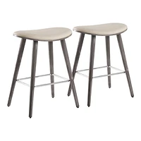 Tabouret à hauteur de comptoir Saddle de LumiSource, Ensemble de 2