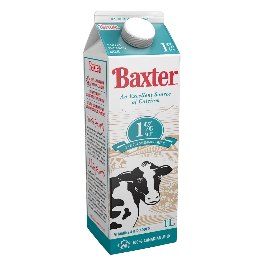 Baxter 1% Partly Skimmed Milk