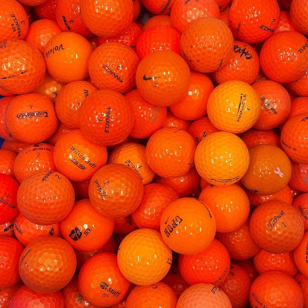 Mulligan - 100 Mix AAA Recycled Used Golf Balls, Orange