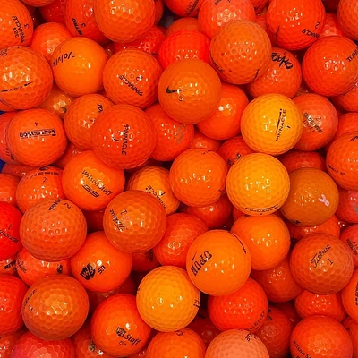 Mulligan - 100 Mix AAA Recycled Used Golf Balls, Orange