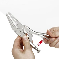 WorkPro 6.5" Long Nose Locking Pliers, Quick release