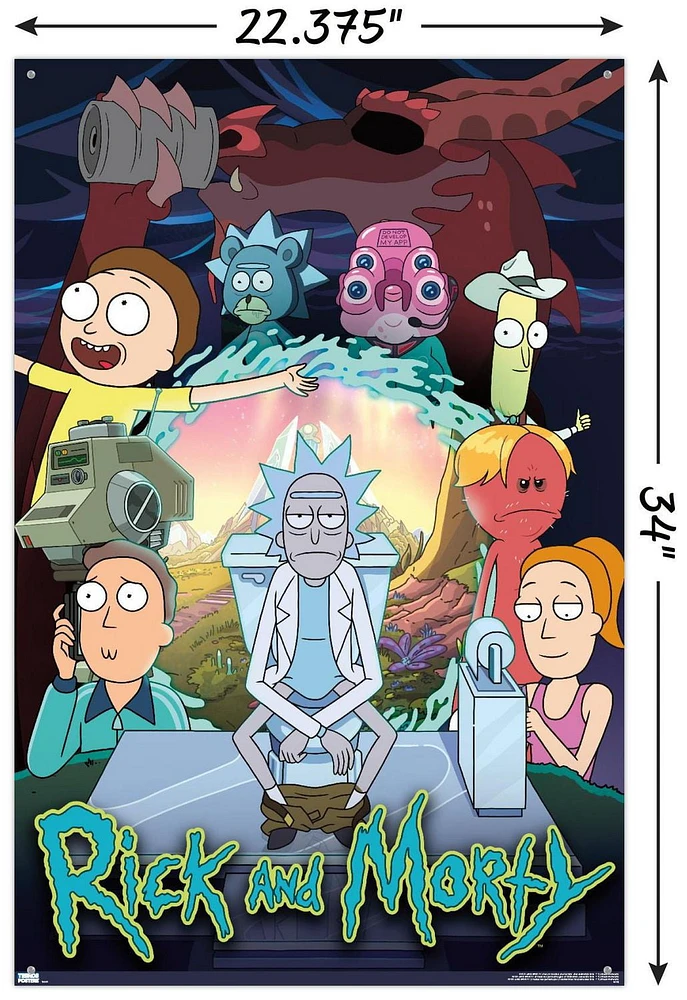 Rick And Morty - Season 4 Group Wall Poster