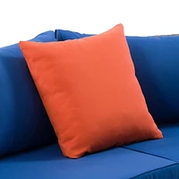 Ensemble modulaire de patio Parksville - Fini gris mélangé / Coussins bleu Oxford 5pc
