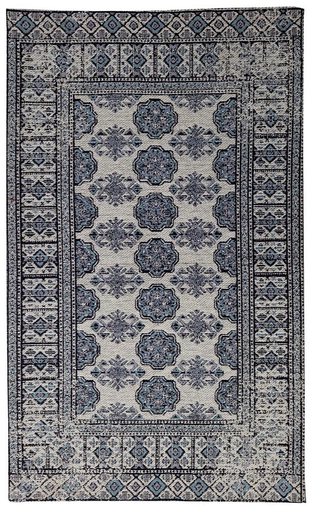 Tapis traditionnel et décoratif, gris, 27 x 45 pouces – Élégance culturelle avec des styles complexes.