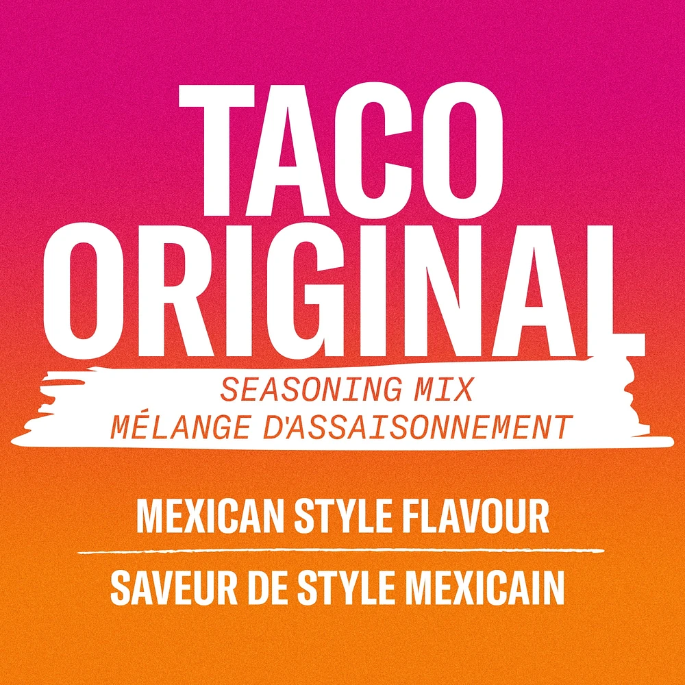 Mélange D'Assaisonnement Original Taco, Paquet ASSAISONNEMENT TB ORIG