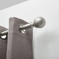 ENSEMBLE DE TRINGLE À RIDEAUX HOMETRENDS FINI NICKEL – DIAMÈTRE DE 1" ET LONGUEUR DE 66" À 120"