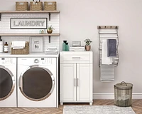 Callahan 24" 1 Drawer/2 Door Base Storage Cabinet, White