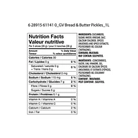 Great Value Cornichons Sucrés 1L
