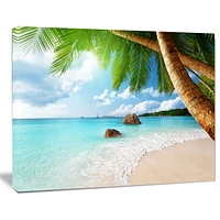 Design Art Praslin Island Seychelles Beach Seashore Photo Canvas Art Print