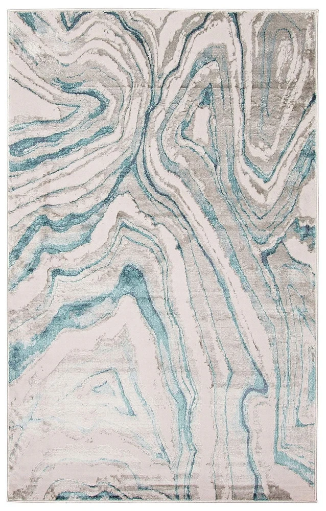 ECARPET Zhara 5'0" x 8'0" Contemporain/Moderne Tapis pour salon, chambre, salle à manger, entrée, couloir et plus encore.