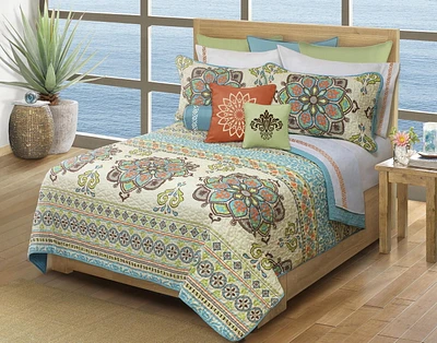 Ens. courtepointe Safdie & Co. de la collection Home Deluxe à 100 % polyester multicolore