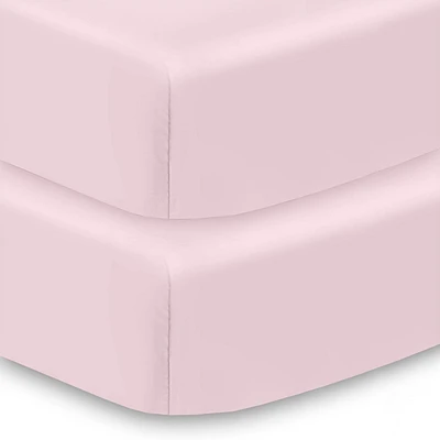 BreathableBaby Drap-housse tout-en-un et housse imperméable, pour matelas de lit de bébé 52" x 28"/132 x 71 cm (paquet de 2)