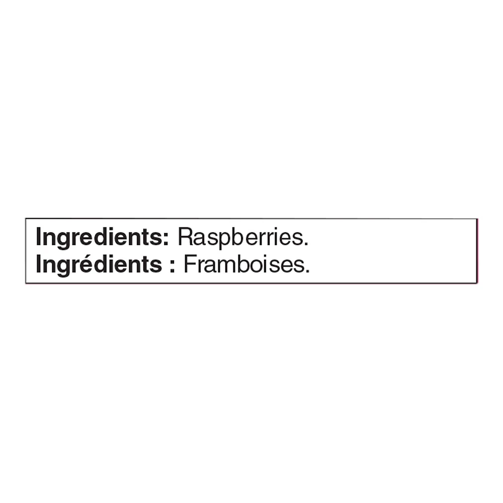 Great Value Frozen Raspberries, 400 g