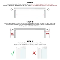Maytex Smart Rods Twist and Shout Adjustable Tension Window Curtain Rod, Adjusts 48" to 84"