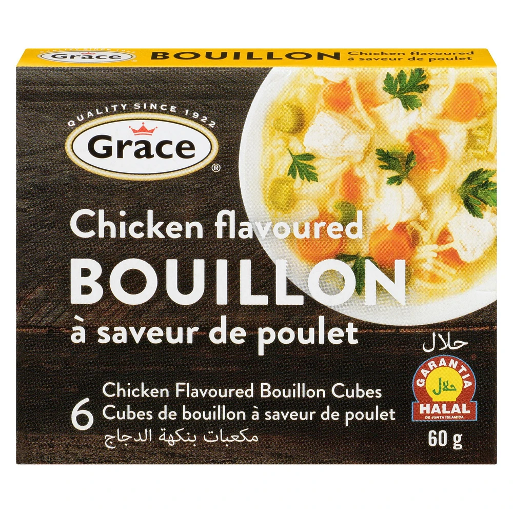 Grace Chicken Bouillon Cubes, 12 pack, 10g Boxes, Grace Chicken Bouillon Cubes, 12 pack, 10g Boxes