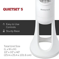 Ventilateur tour de 101 cm pièce entière QuietSetᴹᴰ 5 HYF260WC Honeywell