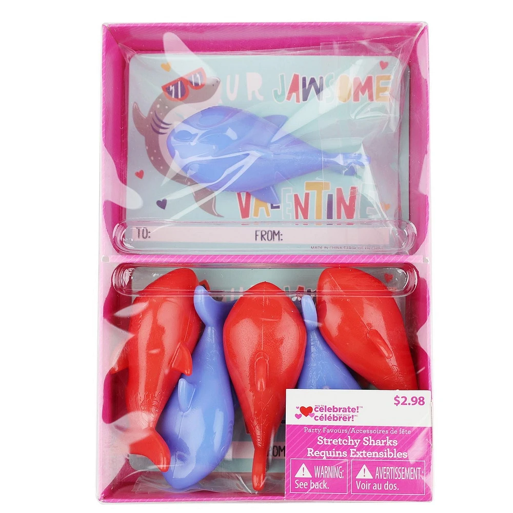 6 STRETCHY SHARKS