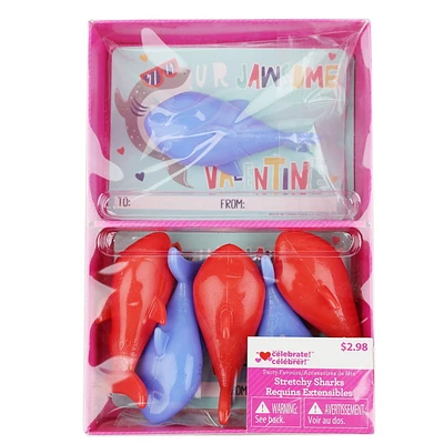 6 STRETCHY SHARKS