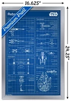 Star Wars: Saga - Rebel Blueprint Wall Poster