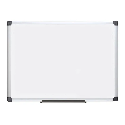 Tableau effaçable à sec en acier magnétique MasterVision Maya, 48 po x 72 po, cadre en aluminium