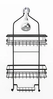 era Elliot Shower Caddy Black, 11.22x24 in