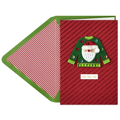 Carte de Noël Hallmark Signature (chandail de Noël)