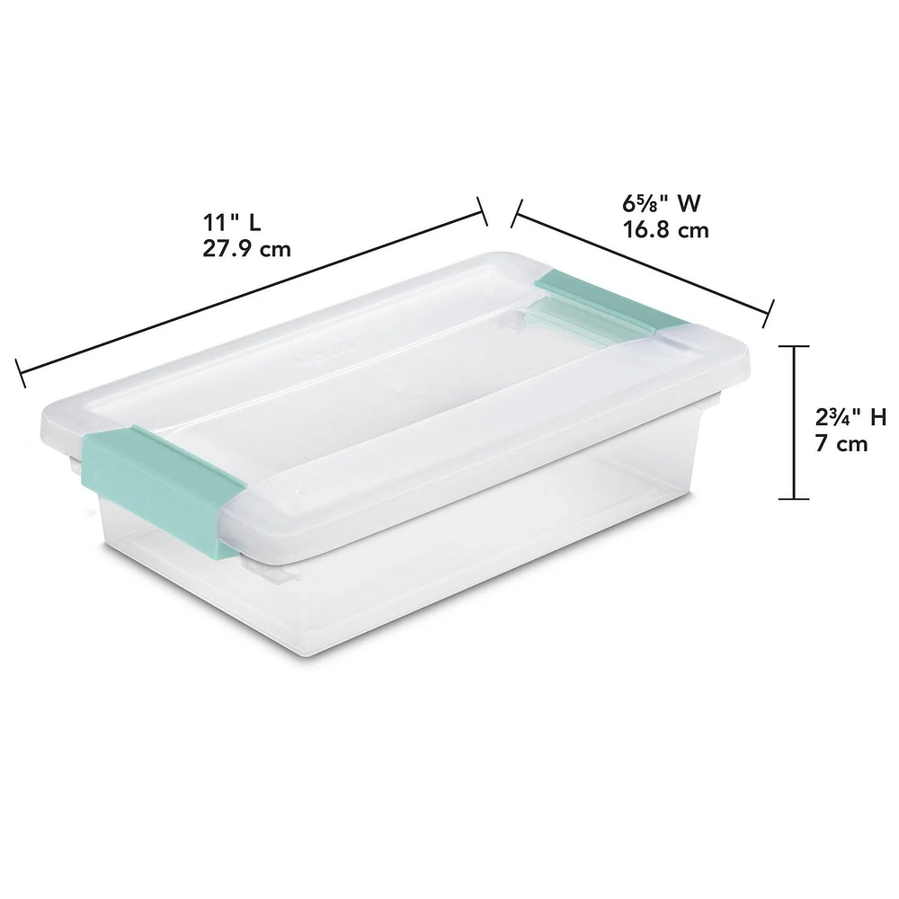 Petite boîte transparent à clip de Sterilite 1 pièce