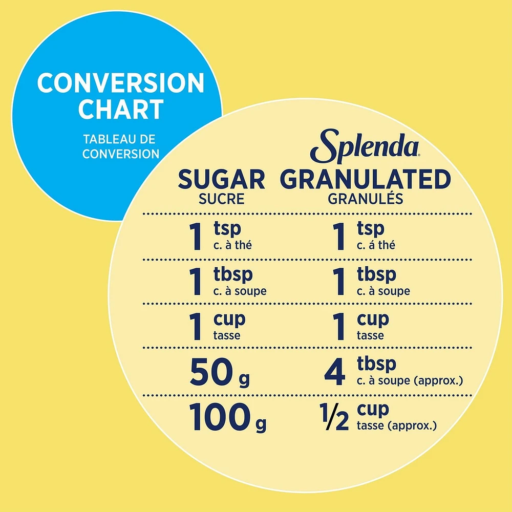 Splenda® No Calorie Sweetener Granulated, 275 g, sucralose
