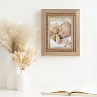 hometrends Sorel Picture Frame, Beaded Natural Finish