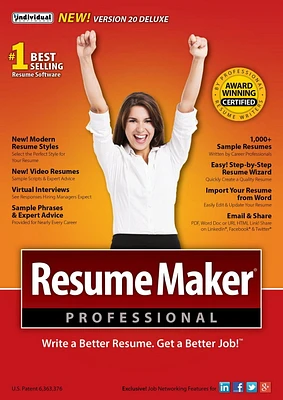 ResumeMaker Professional Deluxe 20 [Digital Code]