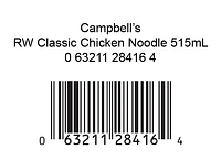 Campbell's® Ready to Serve Classic Chicken Noodle Soup, Shelf Stable, Ready to Serve Soup 515 mL