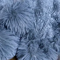 Mohair Pom Throw