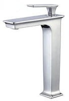 American Imaginations -in. W Above Counter White Bathroom Vessel Sink Set For Deck Mount Drilling AI