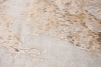 ECARPETGALLERY 5'3" x 7'6" Carved Galleria Hand Loomed Area Rug for Living Room, Dining Room and Bedroom in Grey