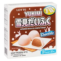 Lotte Mochi Chocolate, Mochi (rice cake) filled with chocolate ice-cream